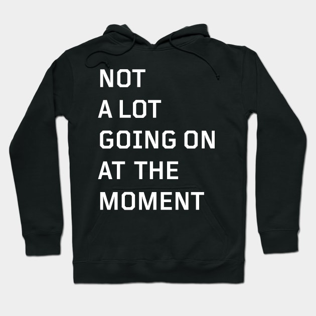 Not A Lot Going On At The Moment Hoodie by HeroGifts